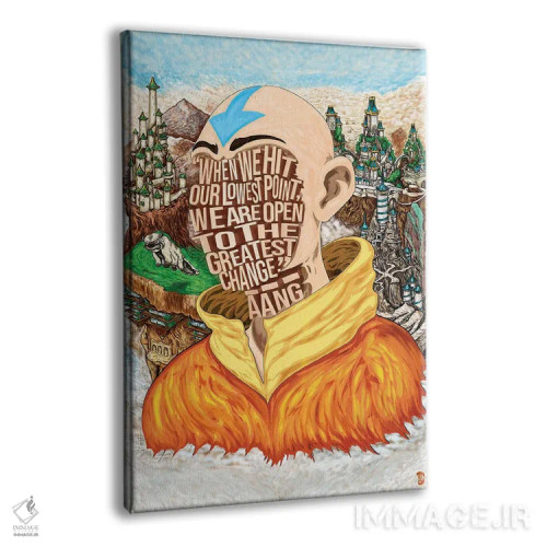 تابلو دکوراتیو پایین ترین نقطه اثر نیت جونز دیزاین - نمای پرسپکتیو محصول