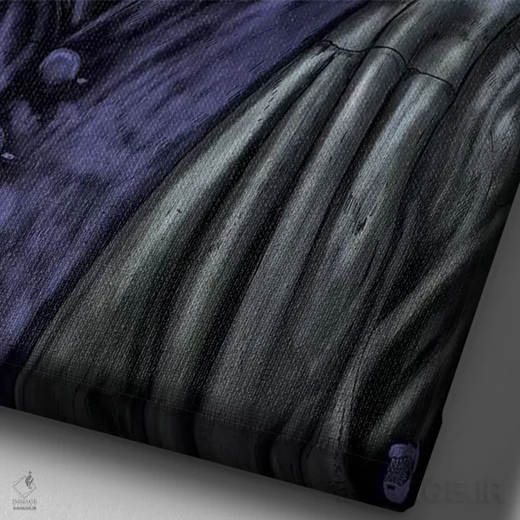 تابلو دکوراتیو اسنیپ اثر نیت جونز دیزاین - نمای نزدیک بافت بوم