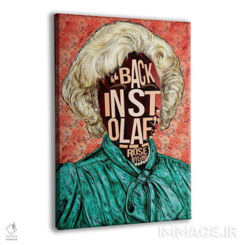 تابلو دکوراتیو رز اثر نیت جونز دیزاین - نمای پرسپکتیو محصول