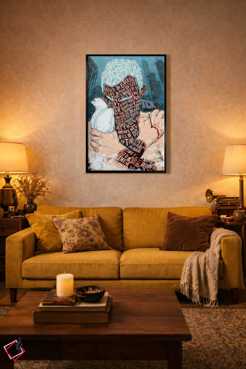 تابلو دکوراتیو روی بتی اثر نیت جونز دیزاین - D2B