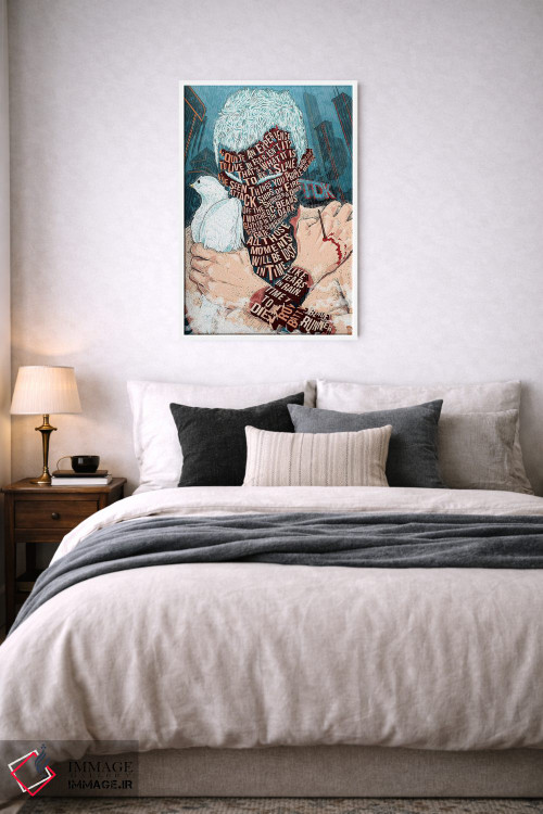 تابلو دکوراتیو روی بتی اثر نیت جونز دیزاین - D4W