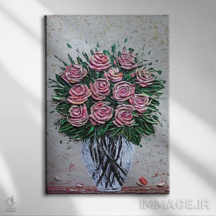 تابلو دکوراتیو دوازده دلیل برای دوست داشتنت اثر ندا خطیب - نمای روبهرو روی دیوار