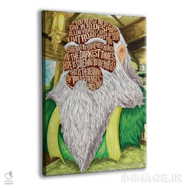 تابلو دکوراتیو هرگز تسلیم ناامیدی نشو اثر نیت جونز دیزاین - نمای پرسپکتیو محصول