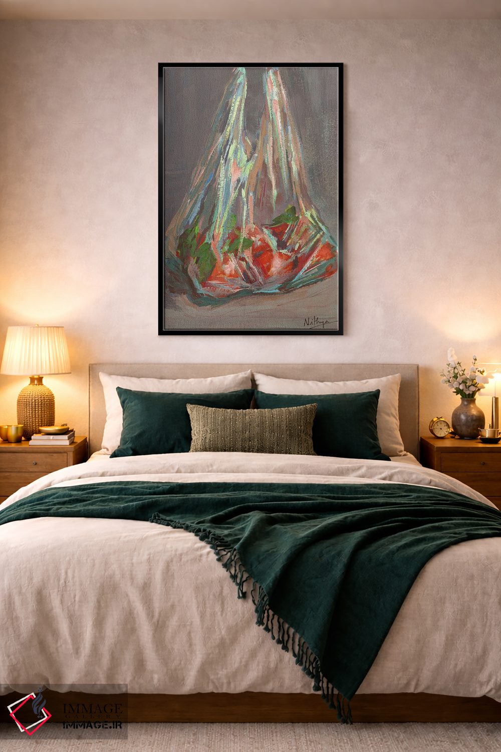 تابلو دکوراتیو پرتقال ها در کیسه اثر نیتیا سوامیناتان - D5B