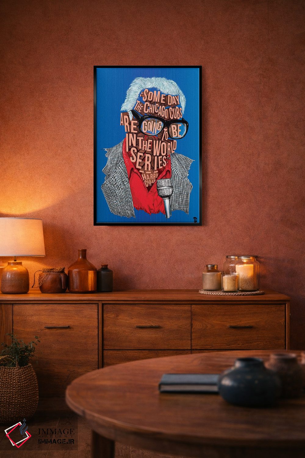 تابلو دکوراتیو هری کاری اثر نیت جونز دیزاین - D6B