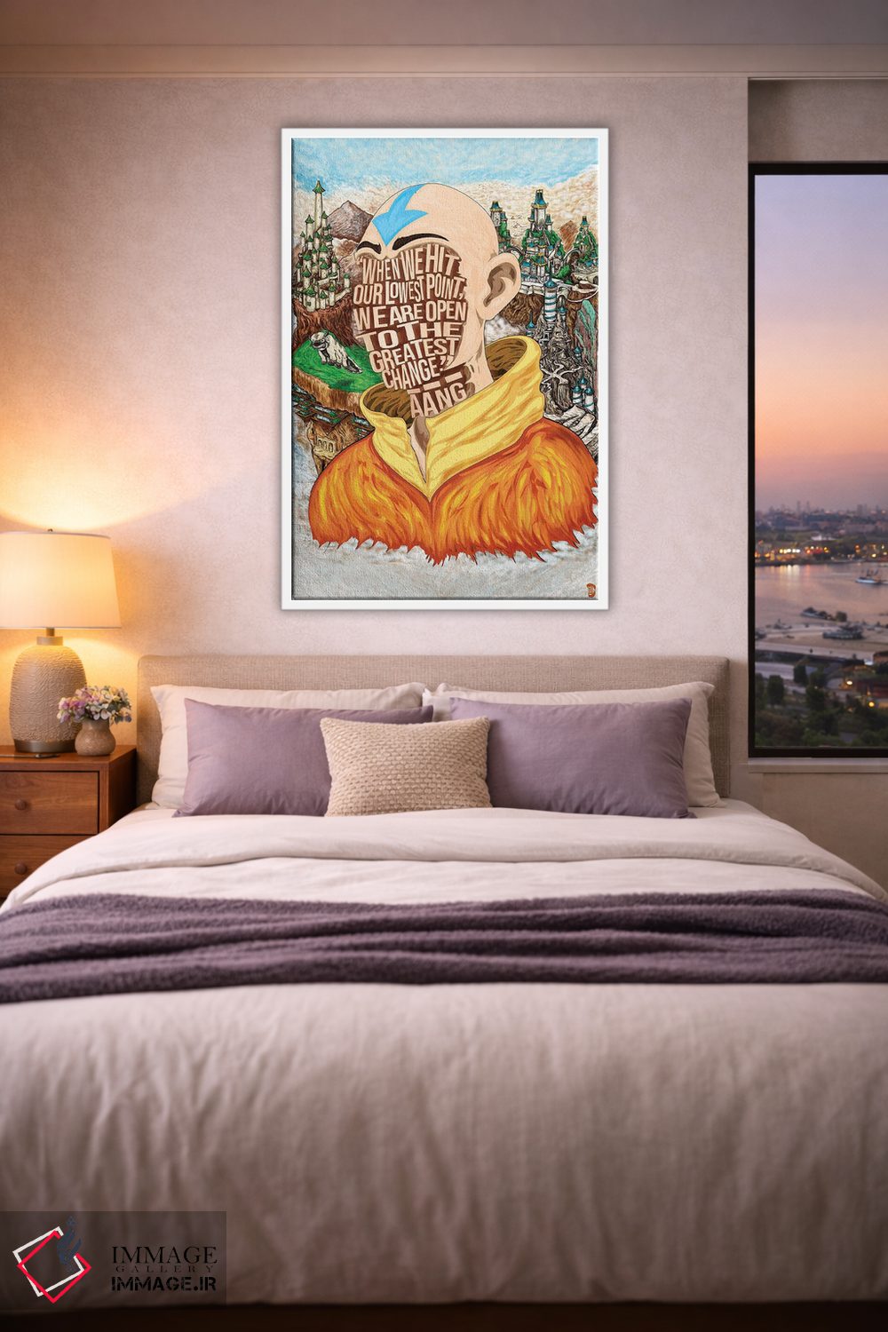 تابلو دکوراتیو پایین ترین نقطه اثر نیت جونز دیزاین - D4W