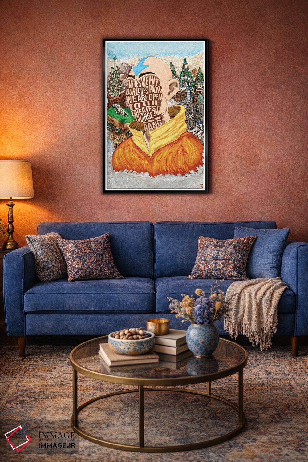 تابلو دکوراتیو پایین ترین نقطه اثر نیت جونز دیزاین - D5B