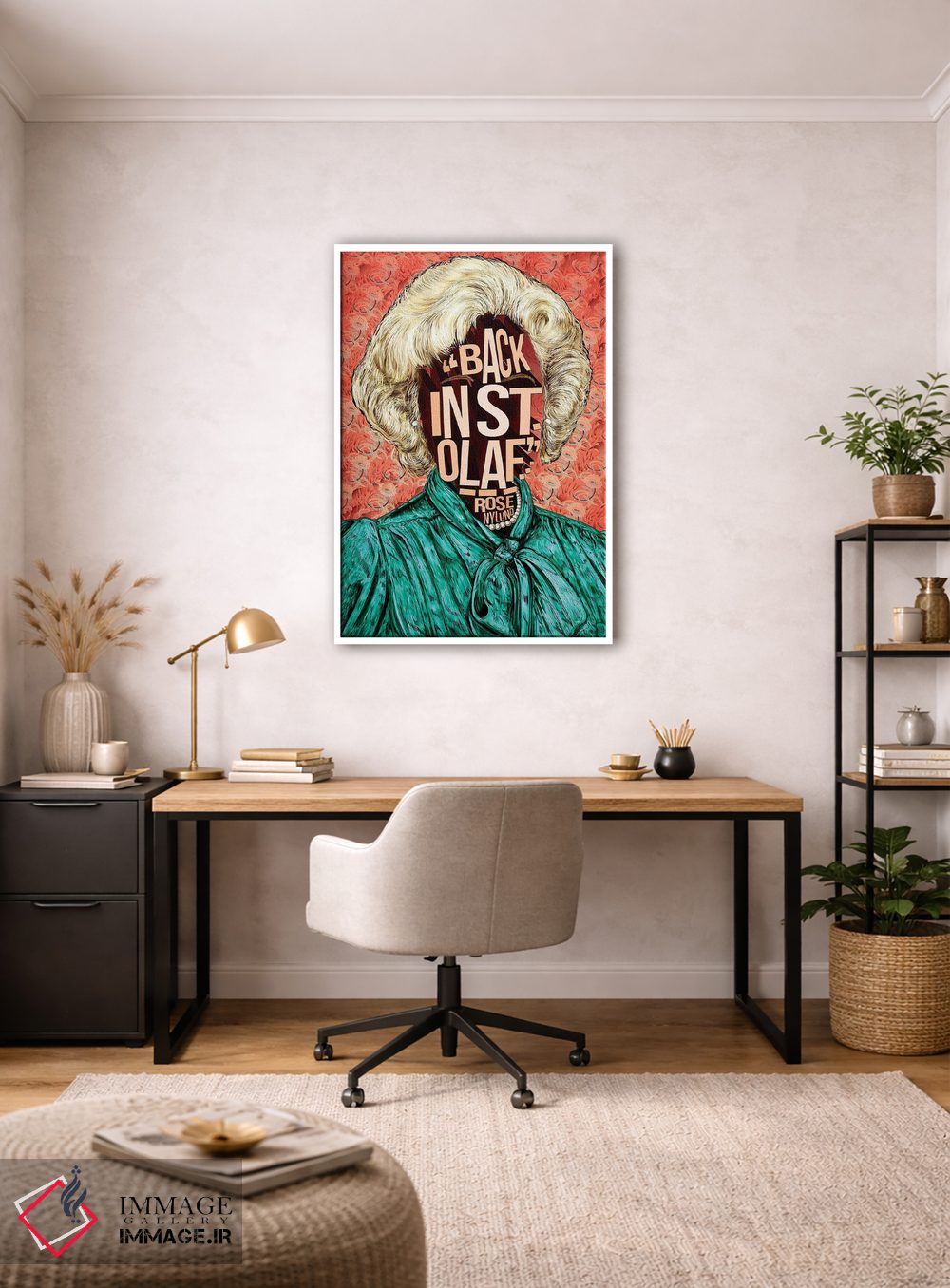 تابلو دکوراتیو رز اثر نیت جونز دیزاین - D2W