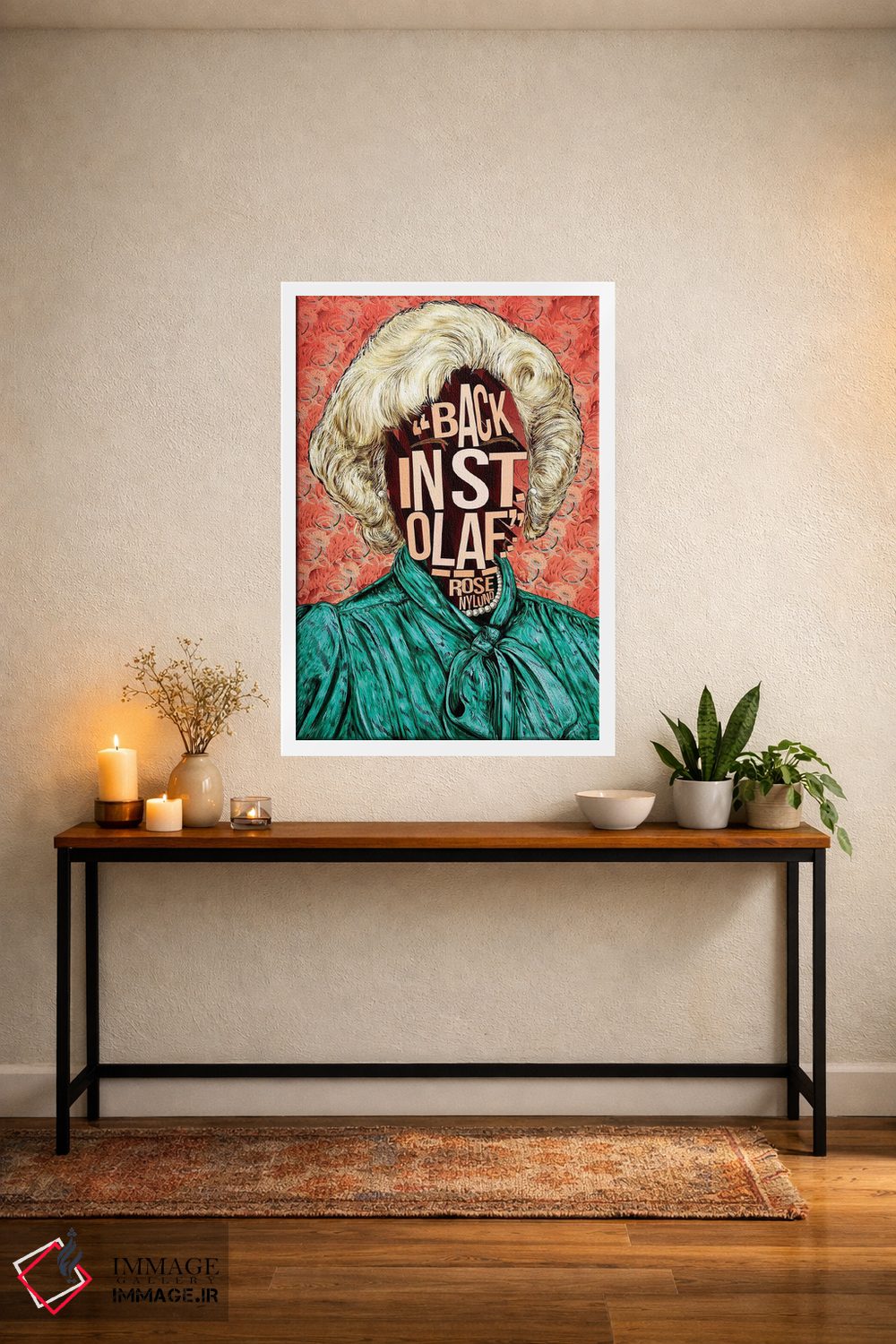 تابلو دکوراتیو رز اثر نیت جونز دیزاین - D3W