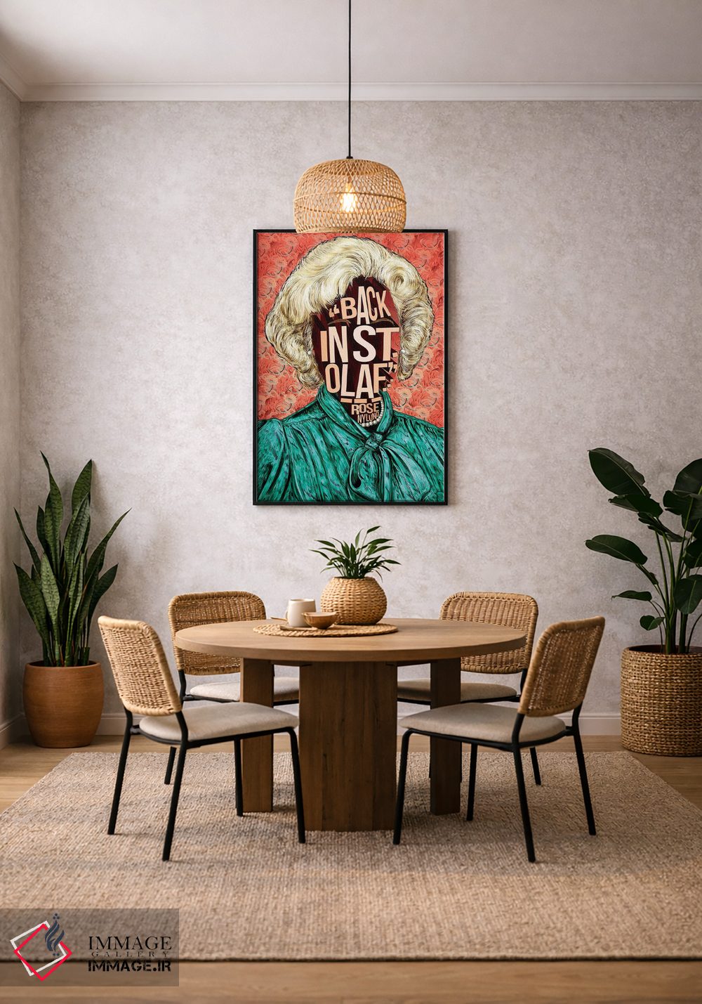 تابلو دکوراتیو رز اثر نیت جونز دیزاین - D4B