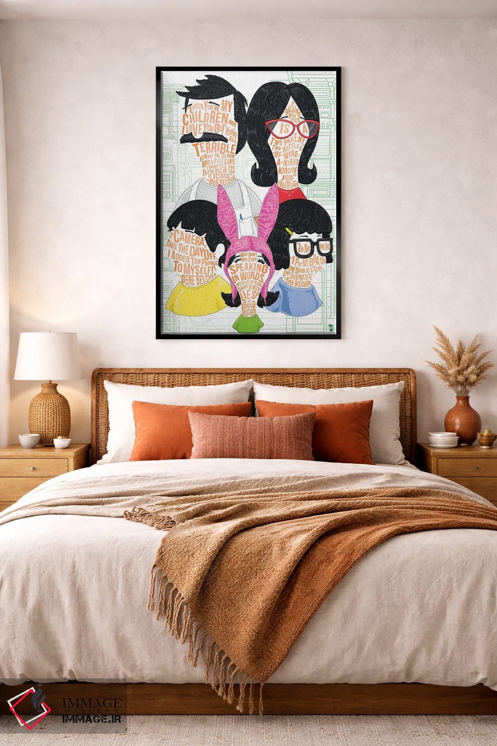 تابلو دکوراتیو تمام خانواده اثر نیت جونز دیزاین - D3B