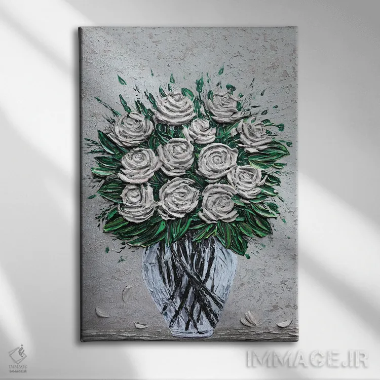 تابلو دکوراتیو دوازده دلیل برای دوست داشتنت اثر ندا خطیب - نمای روبهرو روی دیوار