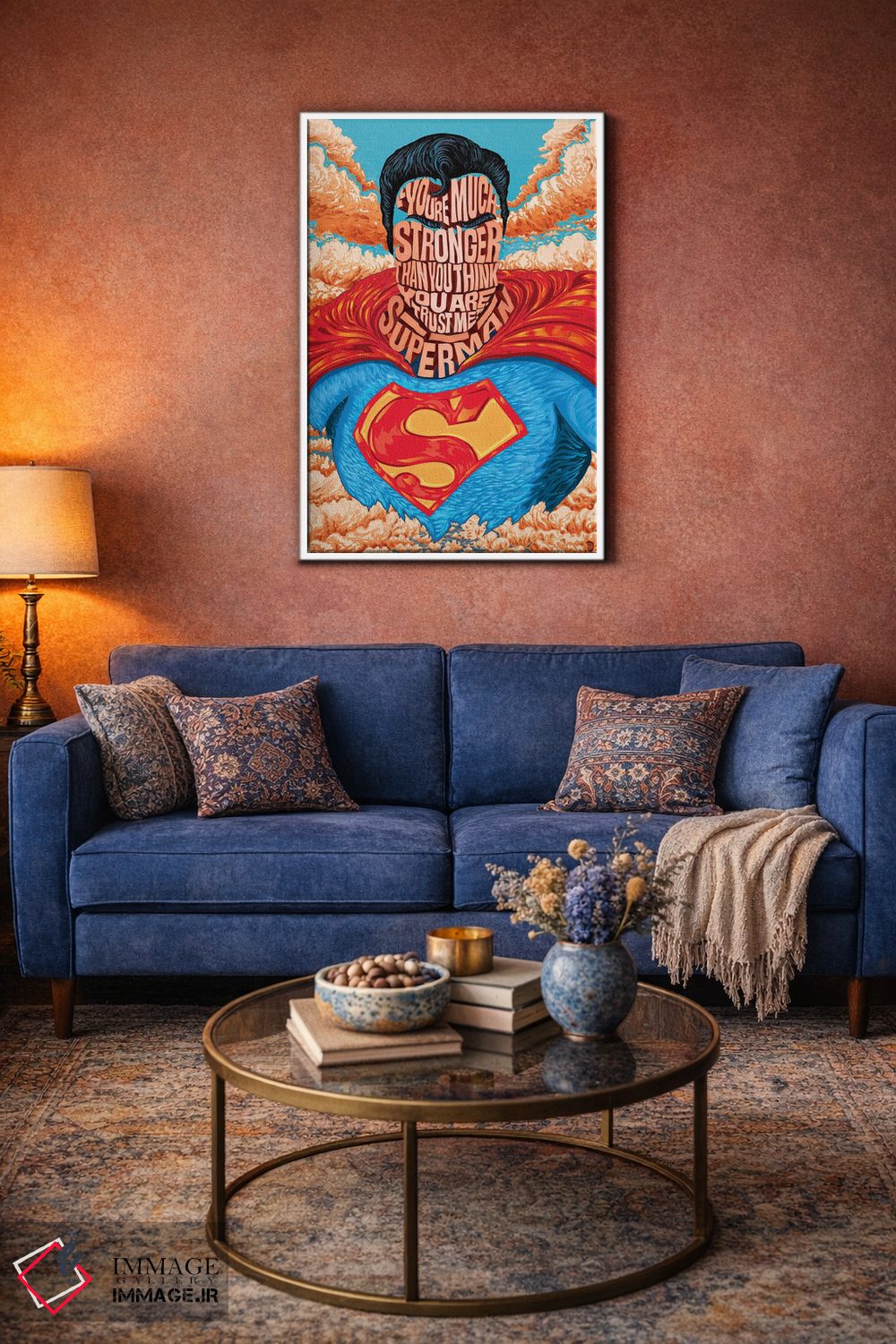 تابلو دکوراتیو تو خیلی قوی تر از چیزی هستی که فکر می کنی اثر نیت جونز دیزاین - D3W