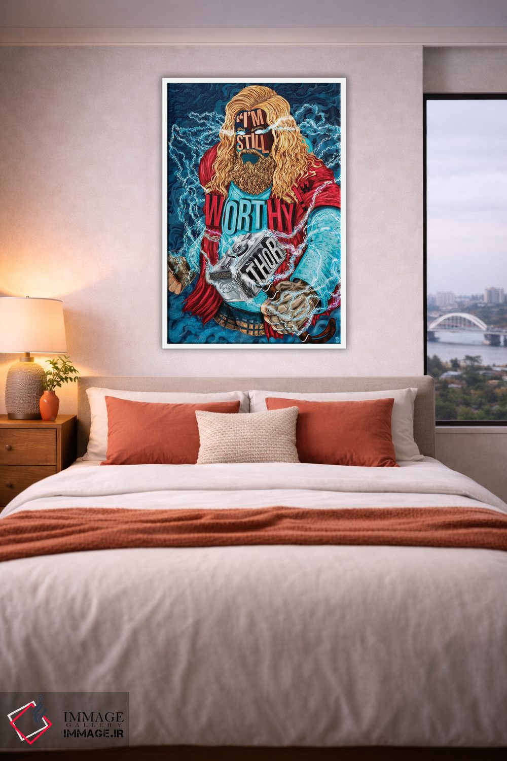 تابلو دکوراتیو من ارزشمندم اثر نیت جونز دیزاین - D4W