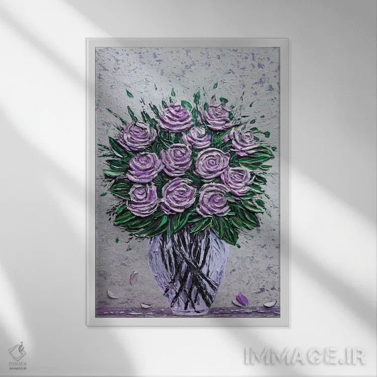 تابلو دکوراتیو دوازده دلیل برای دوست داشتنت اثر ندا خطیب - نمای قابدار سفید