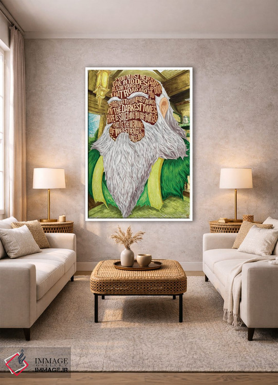 تابلو دکوراتیو هرگز تسلیم ناامیدی نشو اثر نیت جونز دیزاین - D1W