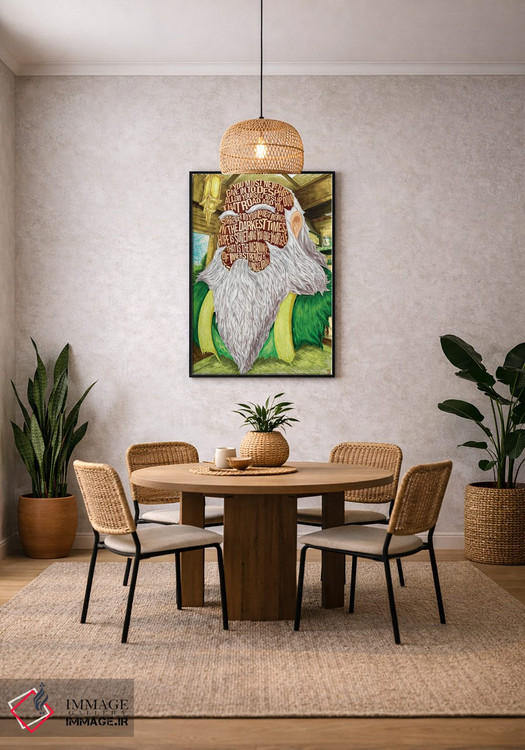 تابلو دکوراتیو هرگز تسلیم ناامیدی نشو اثر نیت جونز دیزاین - D4B