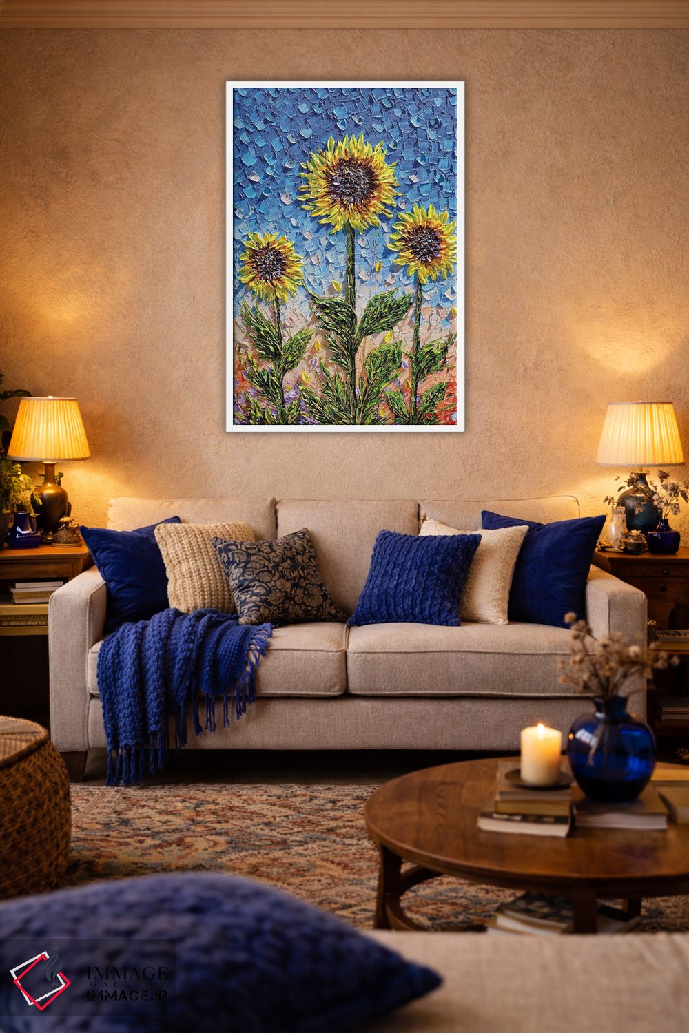 تابلو دکوراتیو عاشقان دلربا اثر ندا خطیب - D3W