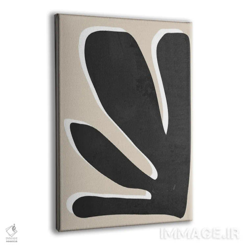 تابلو مینیمال مرجان سیاه اثر نیکی - نمای پرسپکتیو محصول