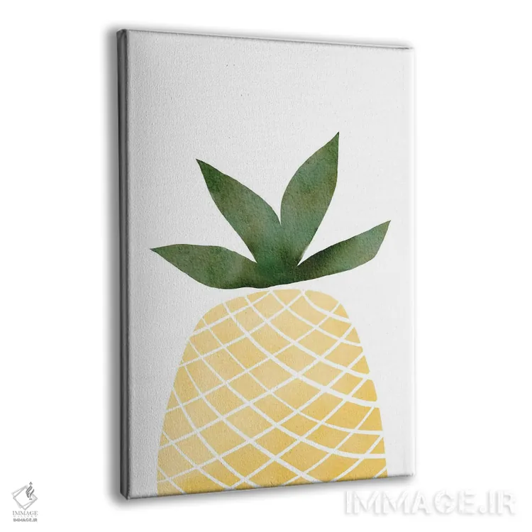 تابلو مینیمال آناناس اثر نیکی - نمای پرسپکتیو محصول