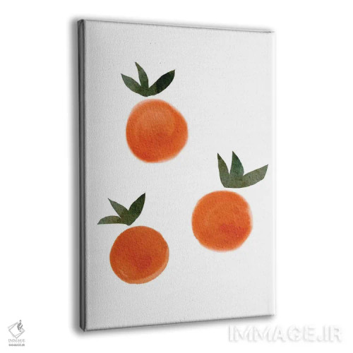 تابلو مینیمال پرتقال اثر نیکی - نمای پرسپکتیو محصول