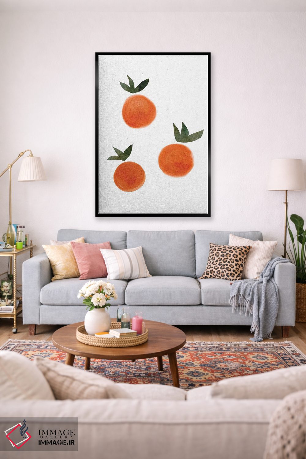 تابلو مینیمال پرتقال اثر نیکی - D2B
