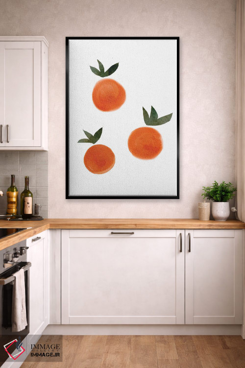 تابلو مینیمال پرتقال اثر نیکی - D3B