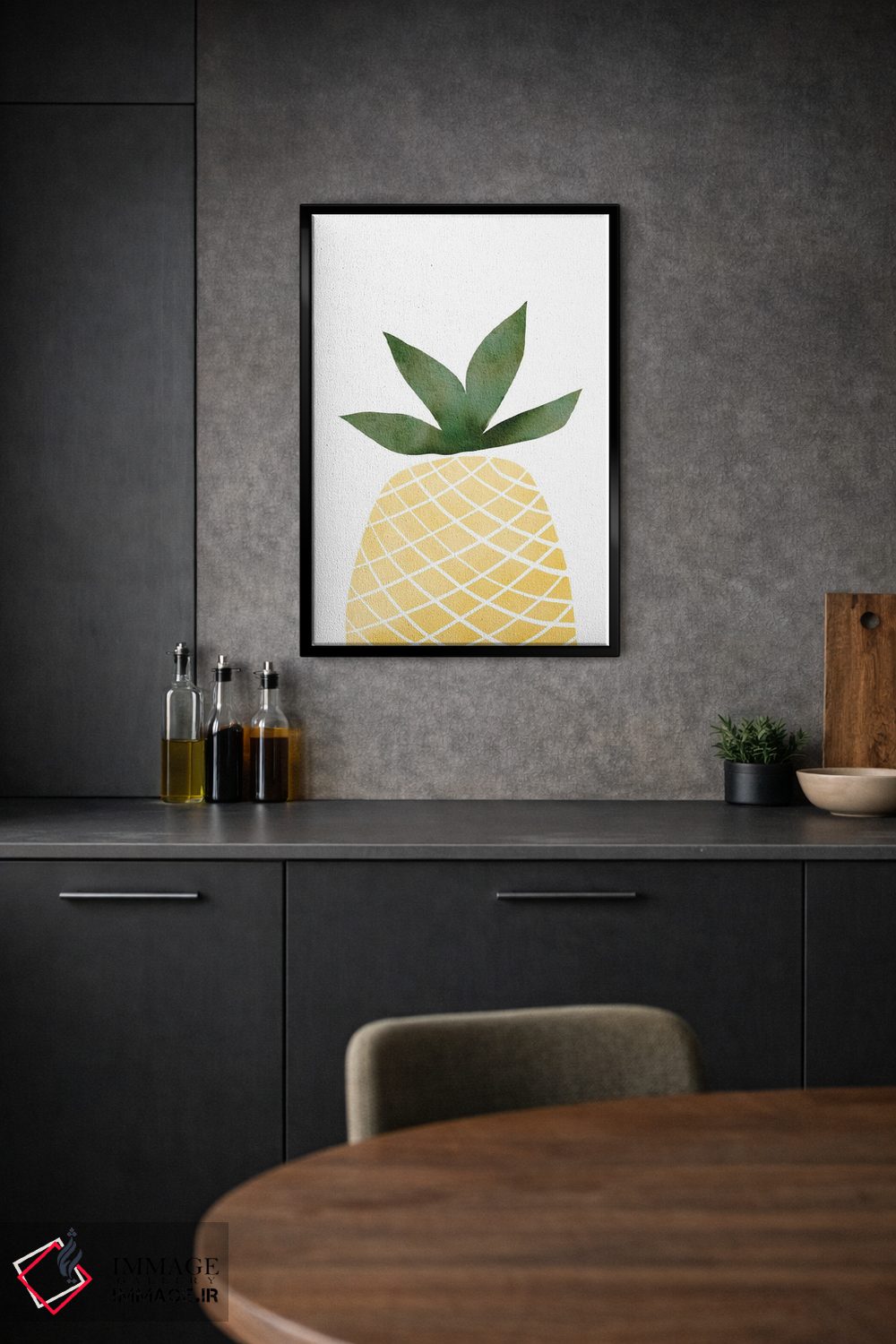 تابلو مینیمال آناناس اثر نیکی - D2B