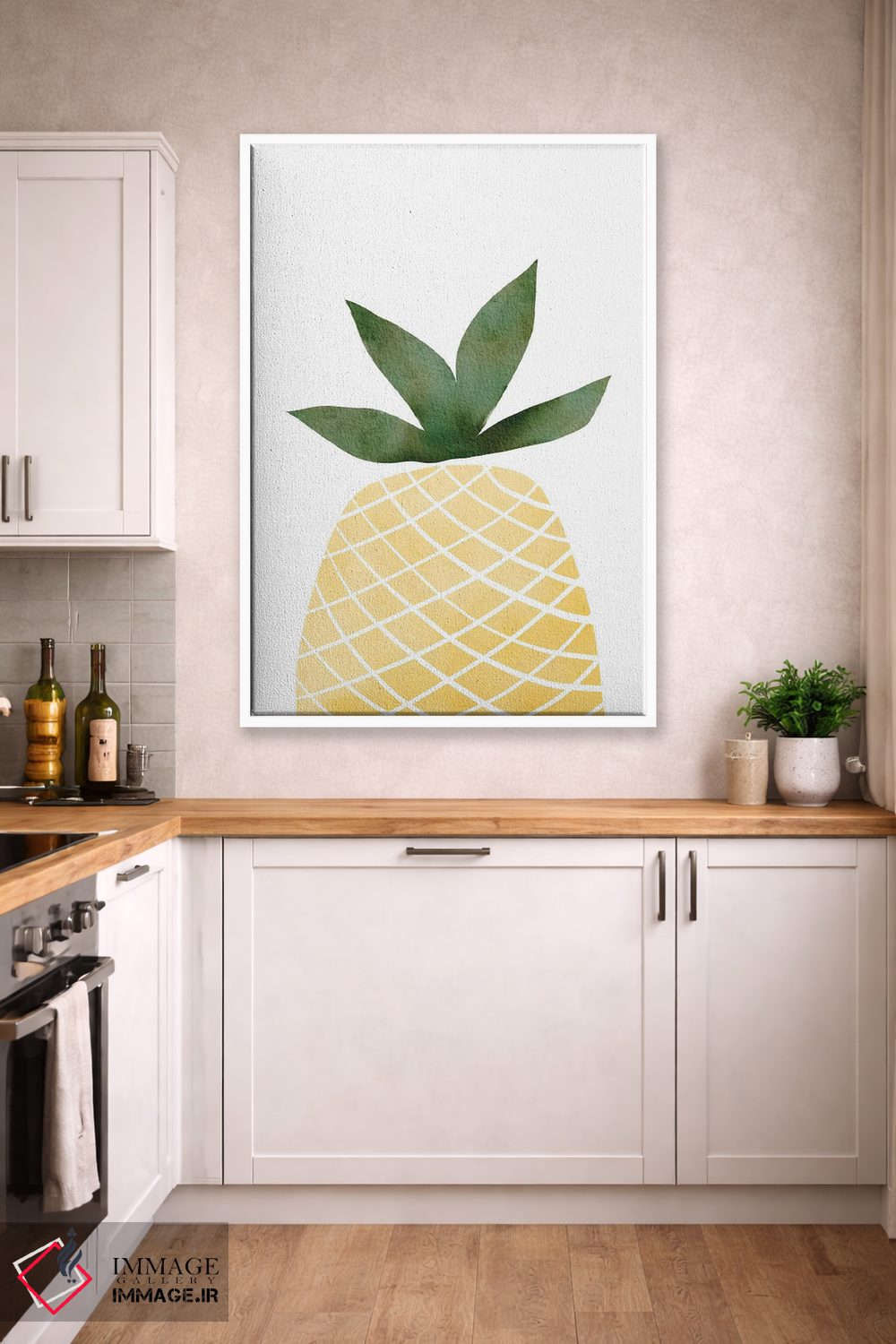 تابلو مینیمال آناناس اثر نیکی - D3W