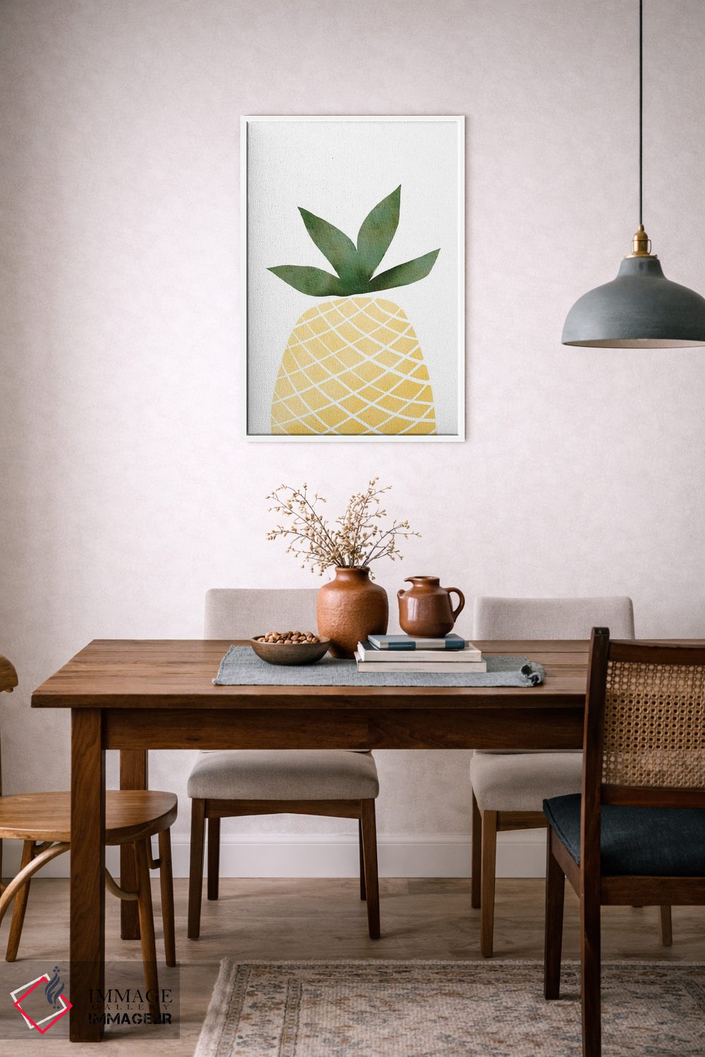 تابلو مینیمال آناناس اثر نیکی - D5W