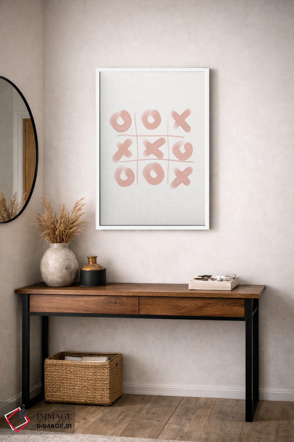 تابلو مینیمال XO اثر نیکی - D4W