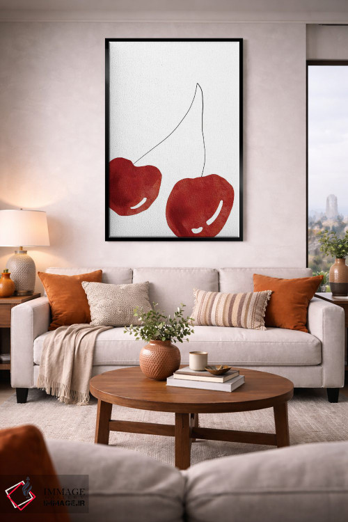 تابلو مینیمال آلبالو اثر نیکی - D2B