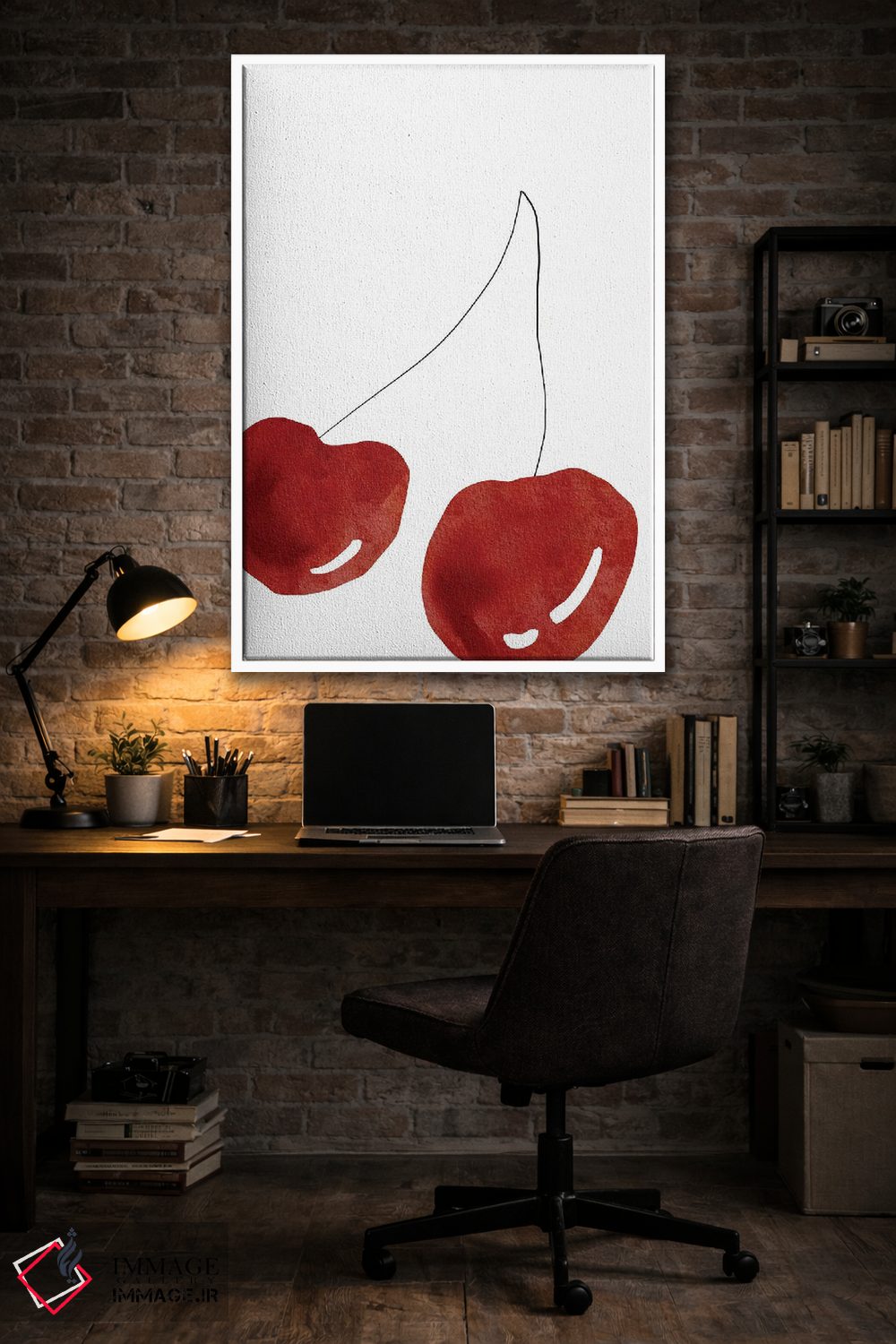 تابلو مینیمال آلبالو اثر نیکی - D3W