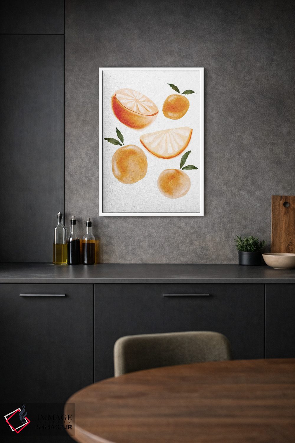 تابلو مینیمال پرتقال ها اثر نیکی - D1W