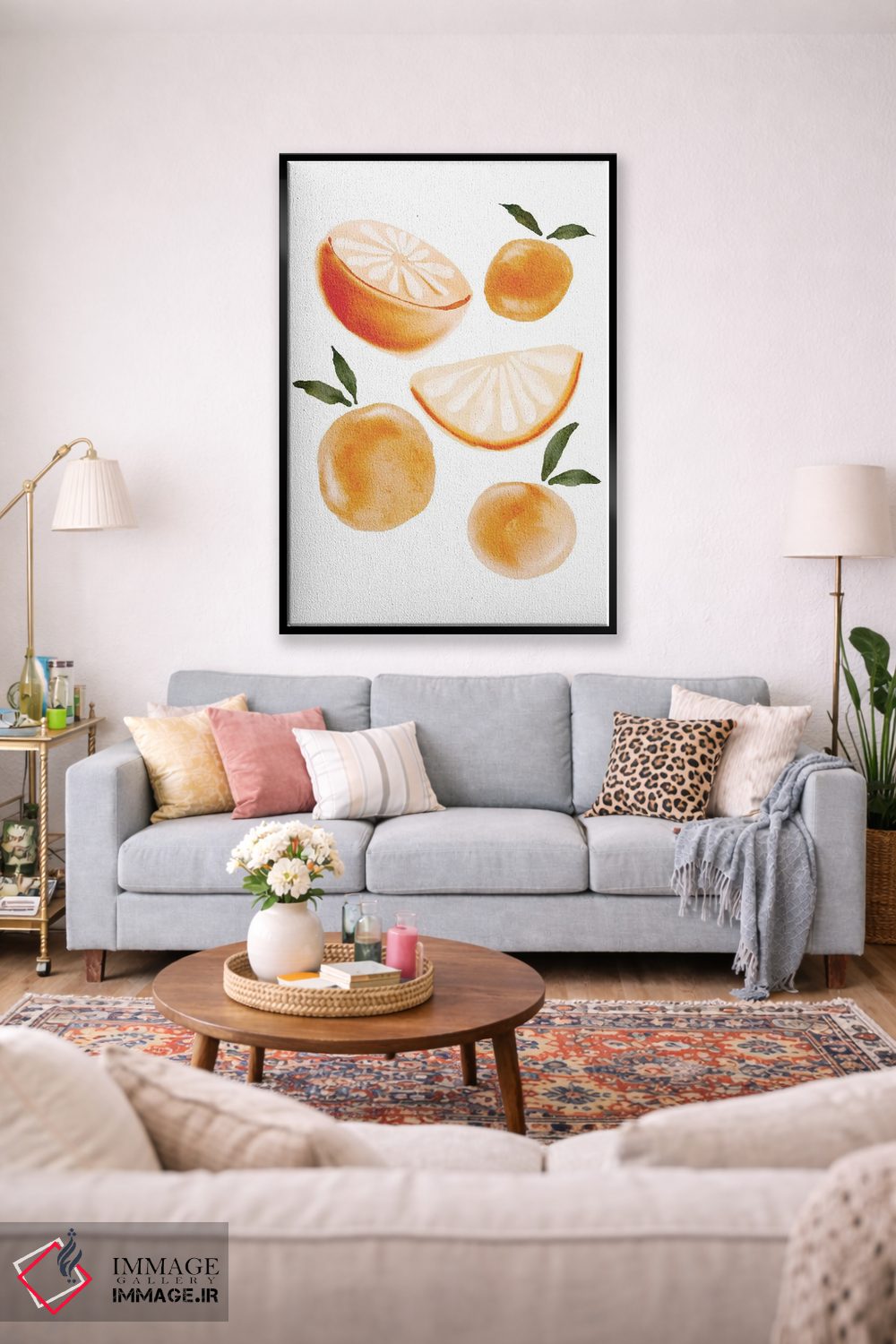 تابلو مینیمال پرتقال ها اثر نیکی - D2B