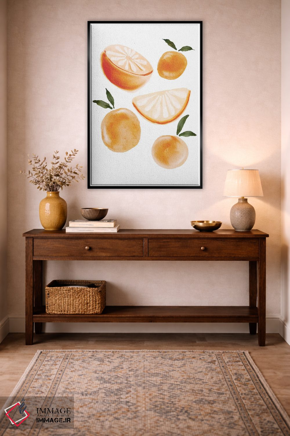 تابلو مینیمال پرتقال ها اثر نیکی - D5B