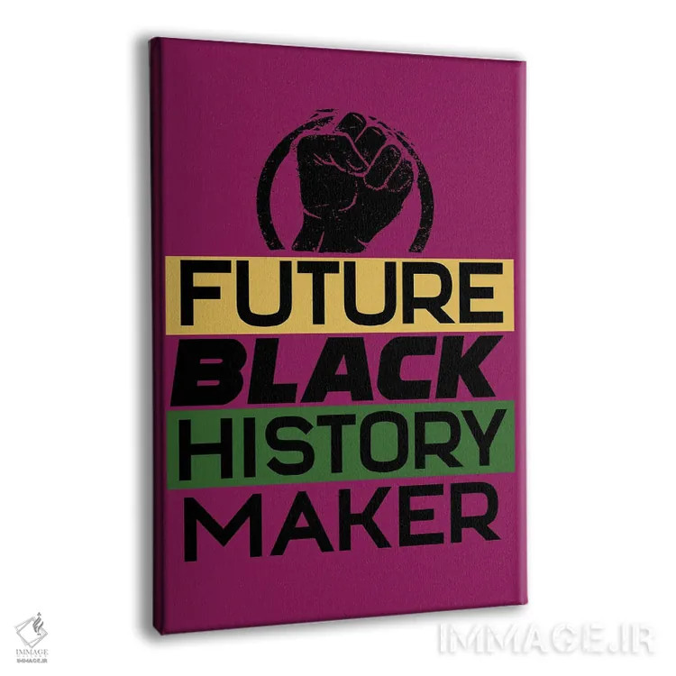 تابلو دکوراتیو تاریخ سیاهان آینده اثر نیکی چو - نمای پرسپکتیو محصول