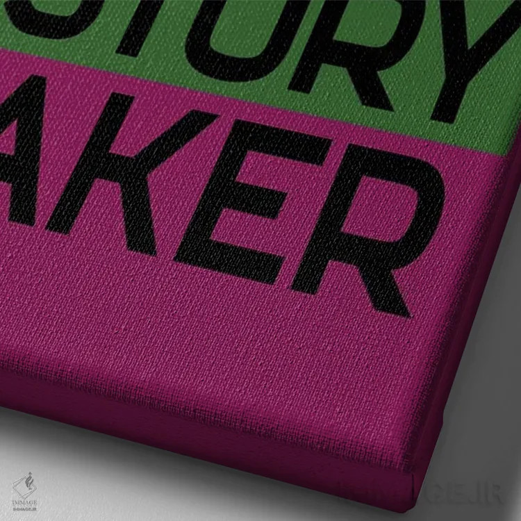 تابلو دکوراتیو تاریخ سیاهان آینده اثر نیکی چو - نمای نزدیک بافت بوم