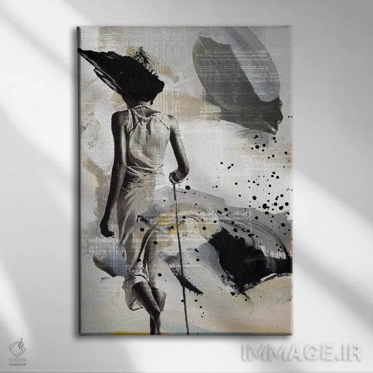 تابلو دکوراتیو سفر او اثر نیکی چو - نمای روبهرو روی دیوار