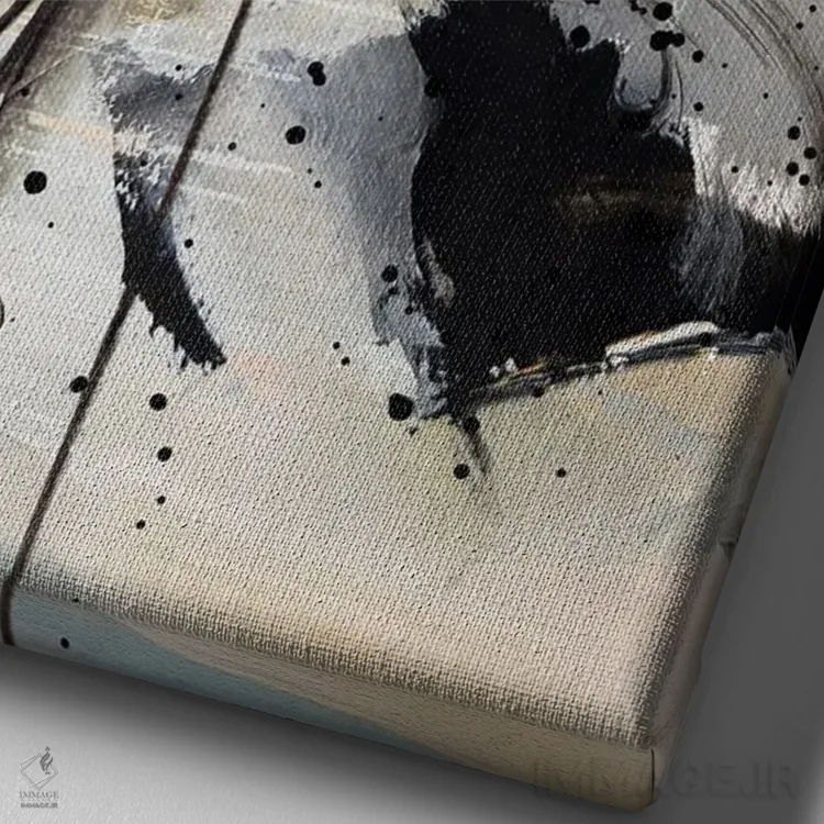 تابلو دکوراتیو سفر او اثر نیکی چو - نمای نزدیک بافت بوم