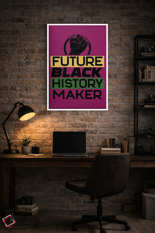 تابلو دکوراتیو تاریخ سیاهان آینده اثر نیکی چو - D4W