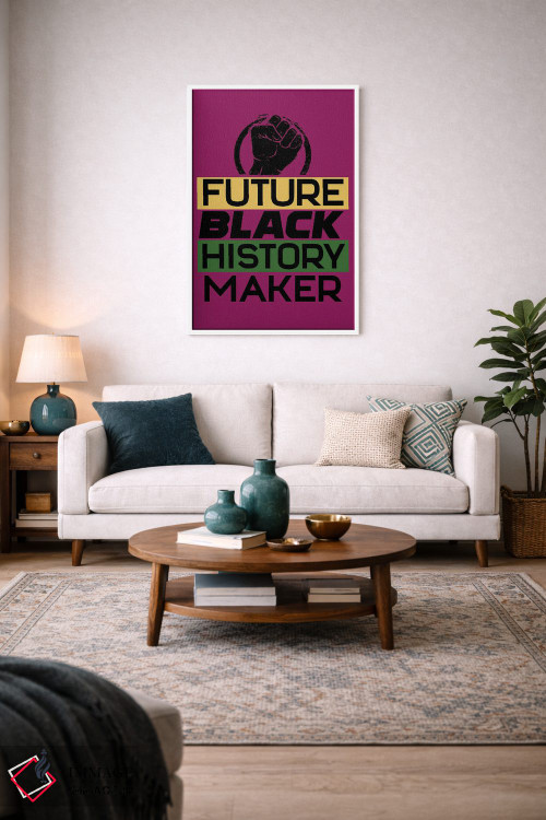 تابلو دکوراتیو تاریخ سیاهان آینده اثر نیکی چو - D3W