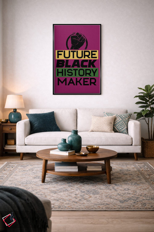 تابلو دکوراتیو تاریخ سیاهان آینده اثر نیکی چو - D5B