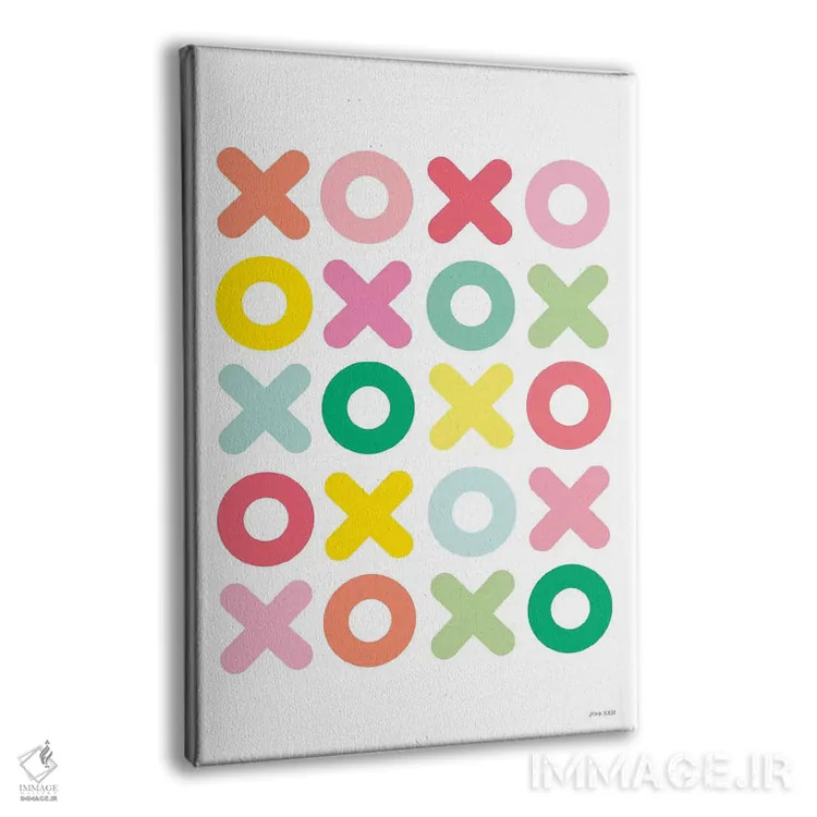 تابلو انتزاعی خیلی دوستت دارم اثر آن کله - نمای پرسپکتیو محصول