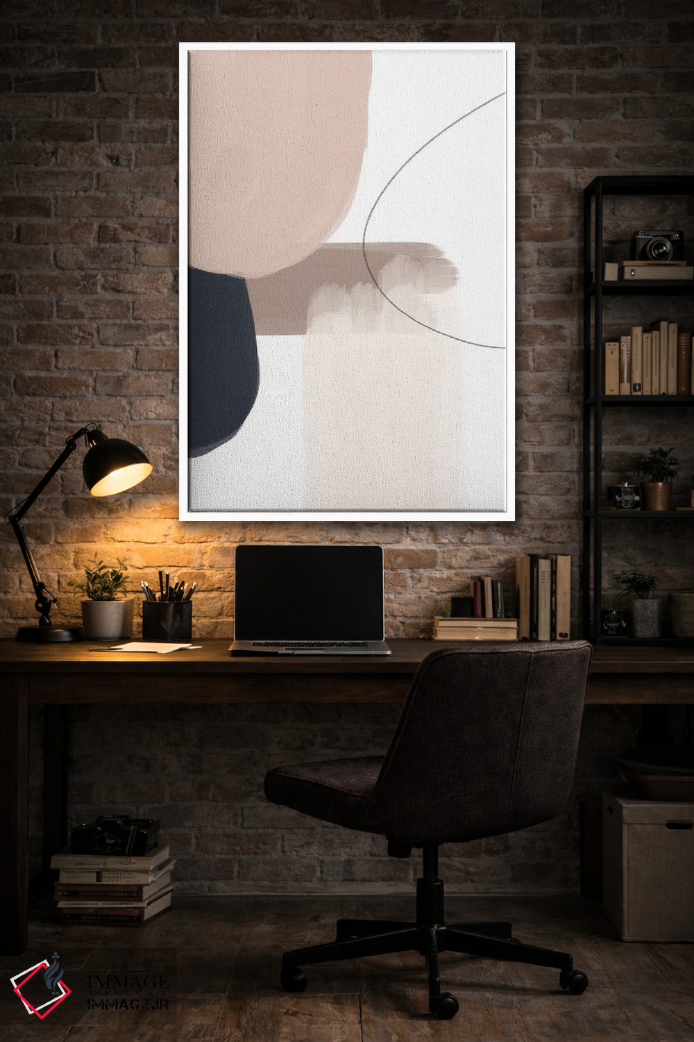 تابلو مینیمال مینیمال پاستلی اثر نیکی - D4W