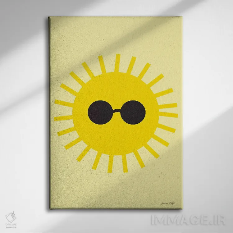 تابلو دکوراتیو آفتابی اثر آن کله - نمای روبهرو روی دیوار