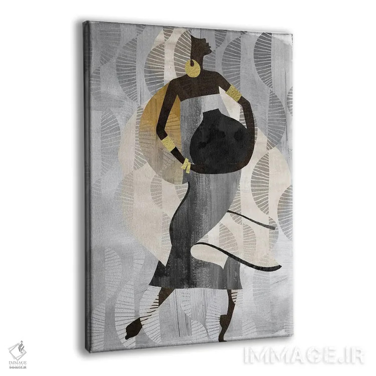 تابلو دکوراتیو زن رقصان خنثی اثر نیکی چو - نمای پرسپکتیو محصول