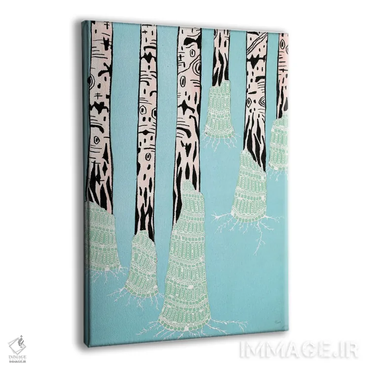 تابلو دکوراتیو خزه اثر ناینکه کویپرز - نمای پرسپکتیو محصول