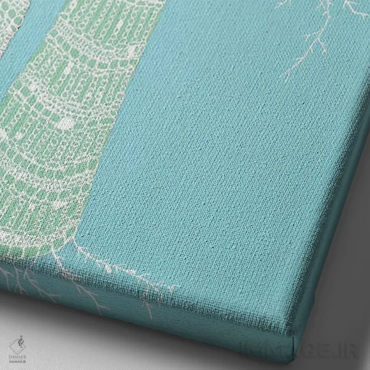 تابلو دکوراتیو خزه اثر ناینکه کویپرز - نمای نزدیک بافت بوم