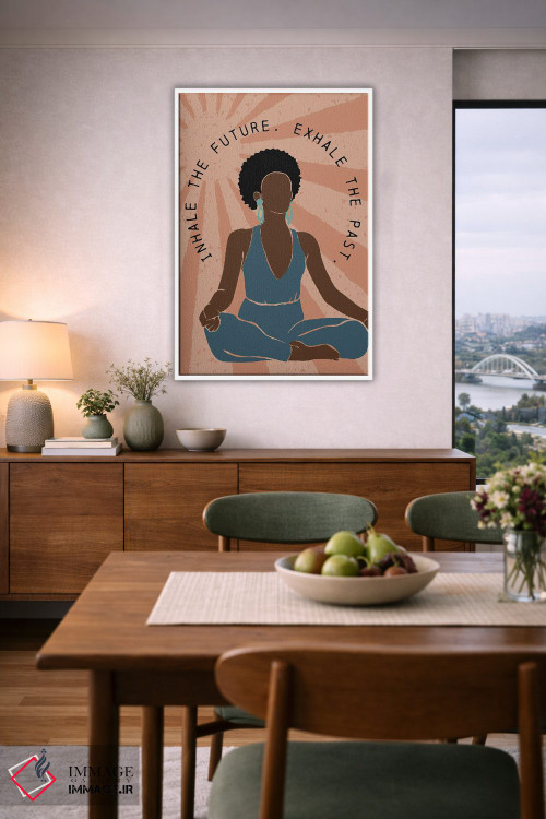 تابلو دکوراتیو دم و بازدم اثر نیکی چو - D5W